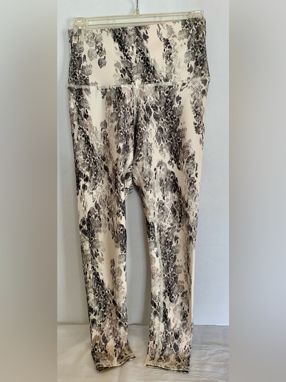 Evolution and Creation Black and White Snake Print Leggings